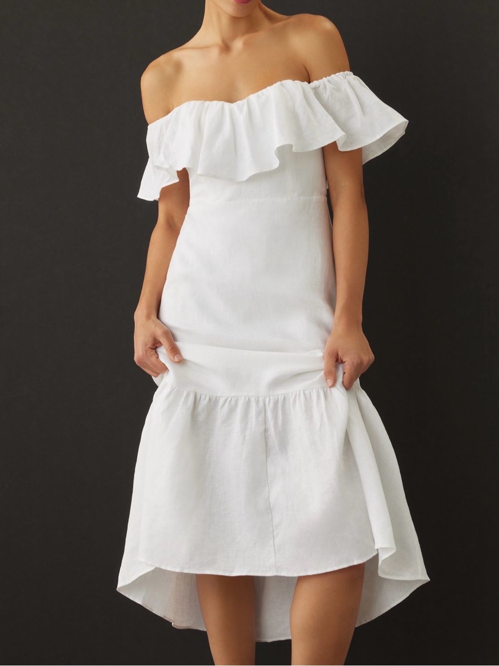 Reformation Baela Linen Dress